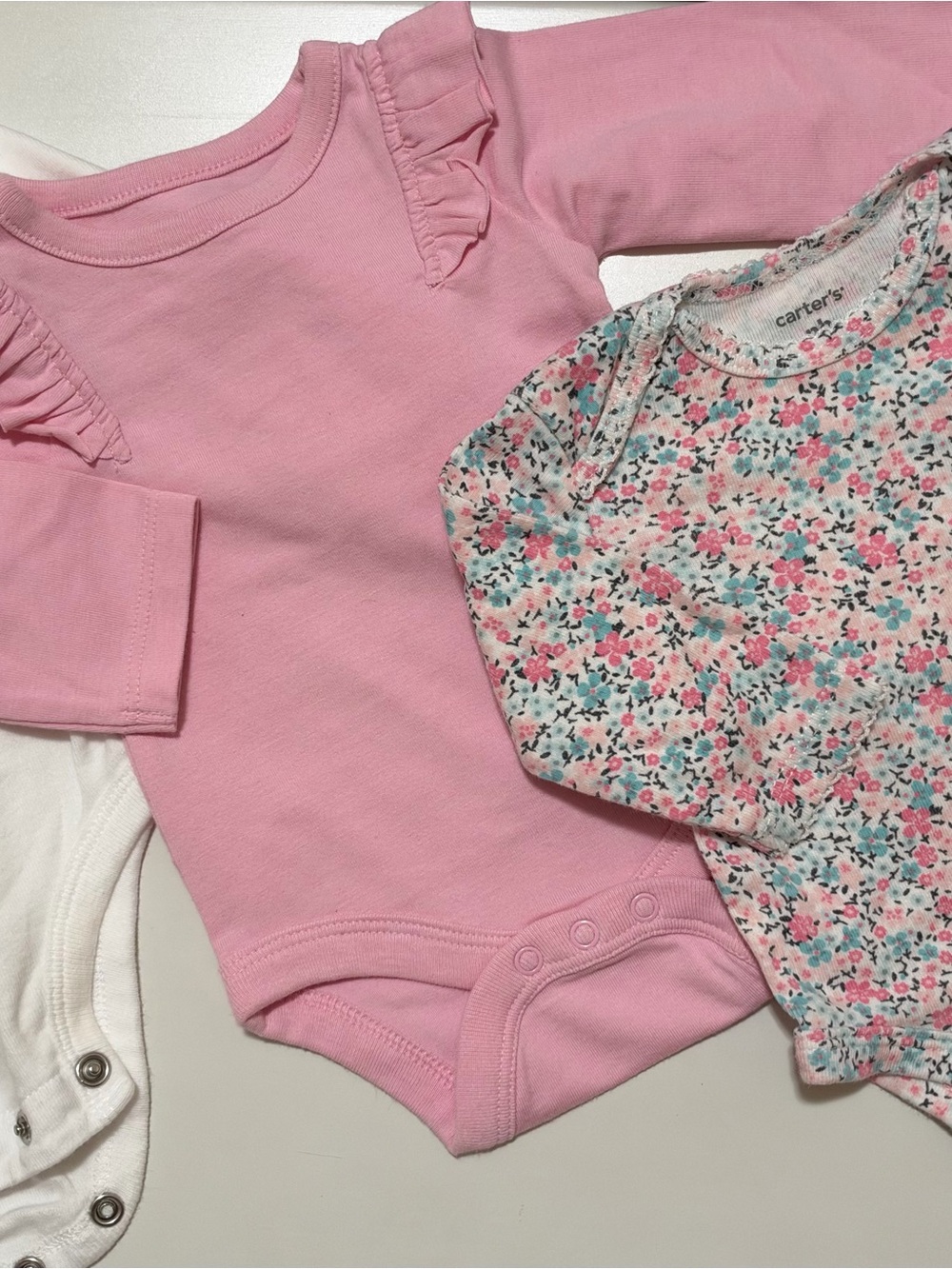 Baby Girl 6-Piece Bodysuit Bundle – Carter’s & Cat & Jack – Newborn